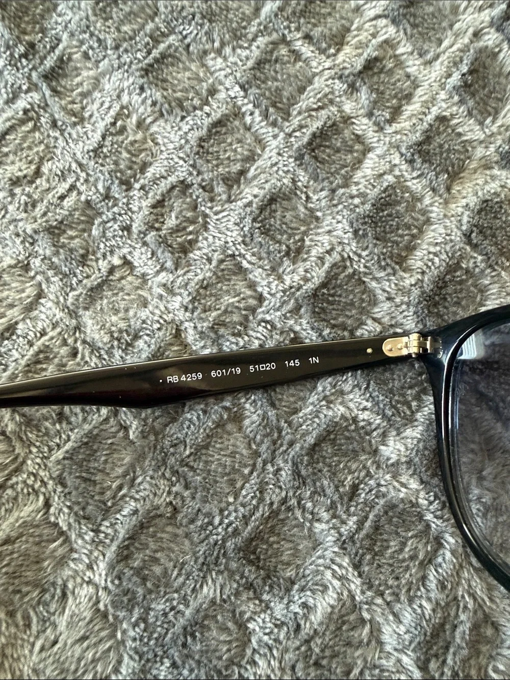 Ray-Ban Black Round Optical Glasses with Brown Case